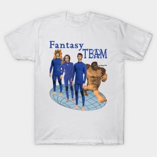 Fantasy Te4m Heroes (off brand) Parody Dollar Store Hero Team T-Shirt